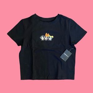 NEW WITH TAGS Black Powerpuff Girls Top